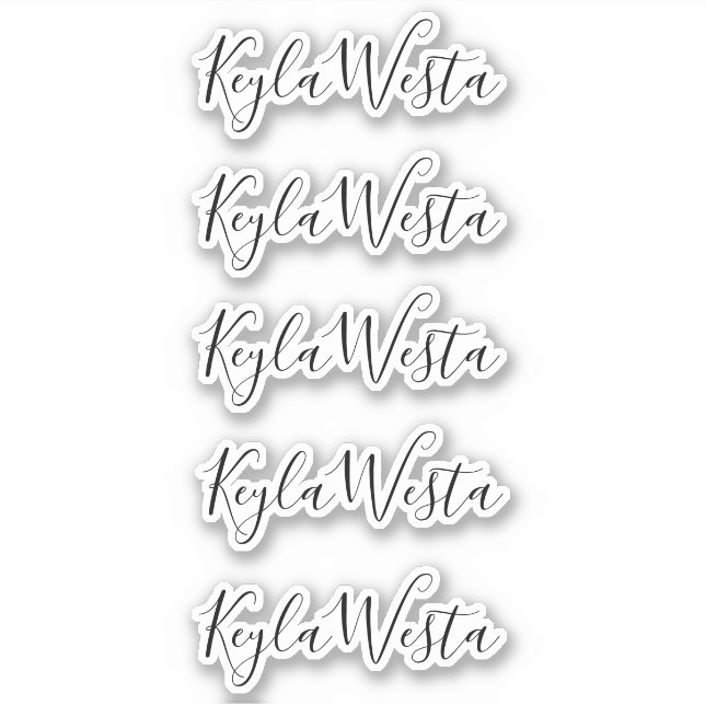 Elegant handwritten personalised custom name  (Front)