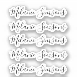 Elegant handwritten personalised custom name 