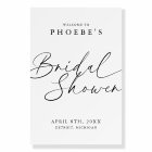 Elegant Handwritten Script Bridal Shower Welcome