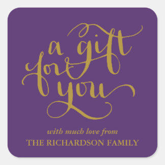 ELEGANT HANDWRITTEN SCRIPT GIFT TAG STICKERS