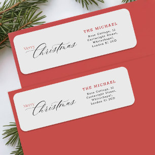 Elegant Handwritten Script Merry Christmas