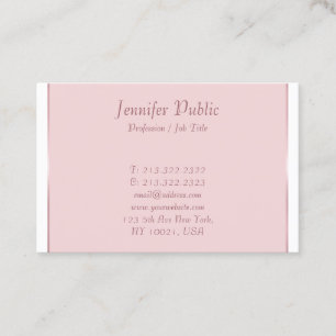 Elegant Handwritten Script Modern Simple Design Business Card
