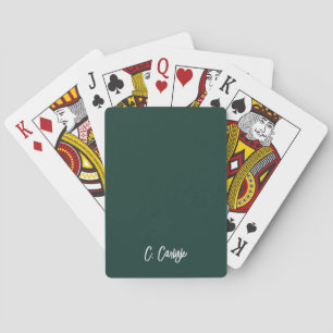 Elegant Handwritten Script Personalized Playing Cards