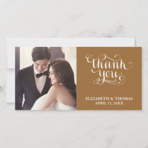 ELEGANT HANDWRITTEN SCRIPT PHOTO THANK YOU CARD
