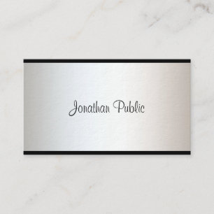 Elegant Handwritten Script Professional Artistic Business Card