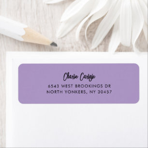 Elegant Handwritten Script Return Address 
