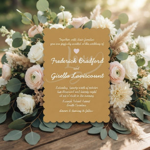 Elegant Handwritten Script Wedding Invitation