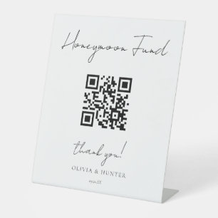  Elegant Handwritten Wedding Honeymoon Fund Sign