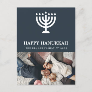 Elegant Hanukkah photo Postcard