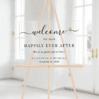 Elegant Happily Ever After Wedding Welcome