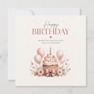 Elegant Happy Birthday Card