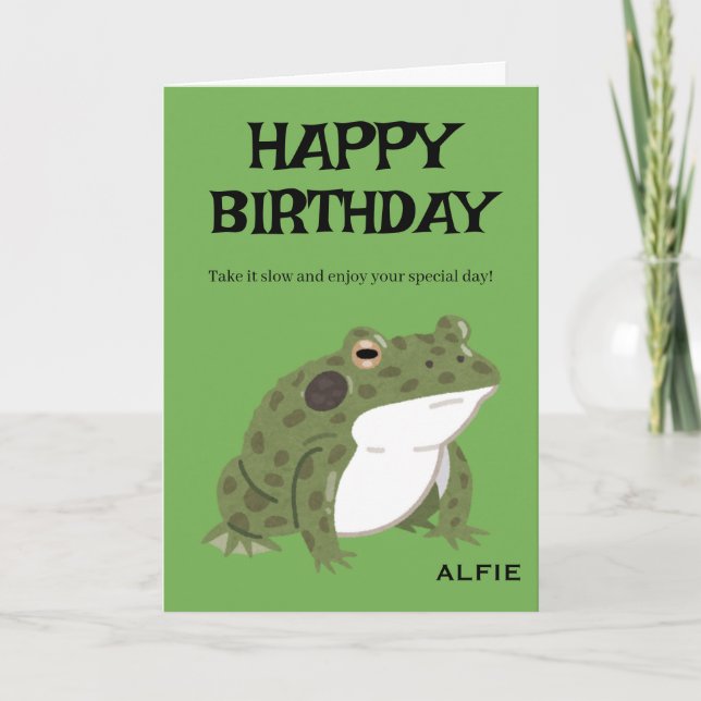Elegant HAPPY BIRTHDAY CARD (Front)