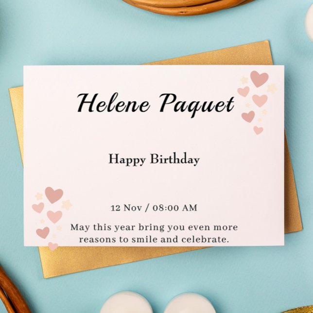 Elegant Happy Birthday Card (Elegant Happy Birthday Card)