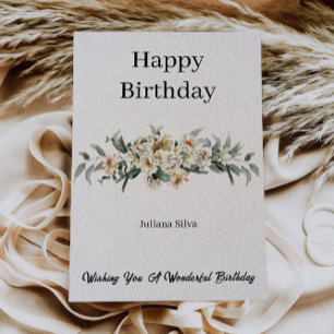 Elegant Happy Birthday Card