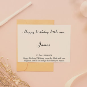 Elegant Happy Birthday Card