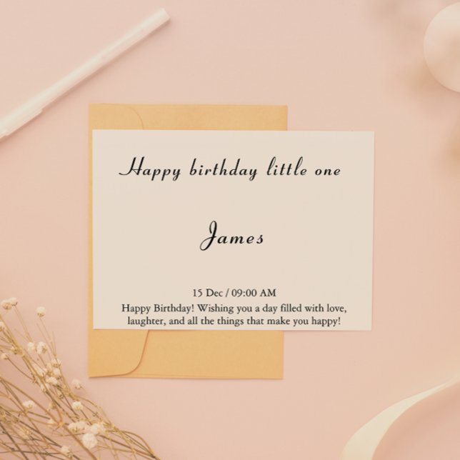 Elegant Happy Birthday Card (Elegant Happy Birthday Card)