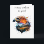 Elegant happy birthday card for son eagle<br><div class="desc">Elegant happy birthday card for son eagle A wonderful image of an eagle with mountains and trees in the background, featured in a birthday greeting card for a son. The inside card reads, "Today and always, may your dreams carry you far. Happy Birthday, son!" A wonderful card to give on...</div>