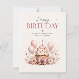 Elegant Happy Birthday Invitation