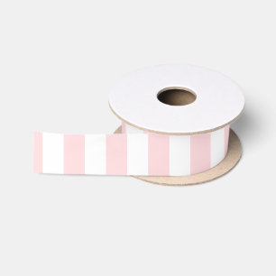 Elegant Happy Birthday / Pink Stripes Satin Ribbon