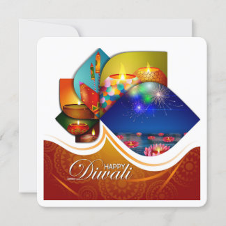 Elegant Happy Diwali Festival Greetings Card
