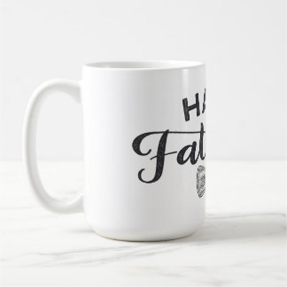 Elegant Happy Father's Day Typography with Bow Tie Coffee Mug