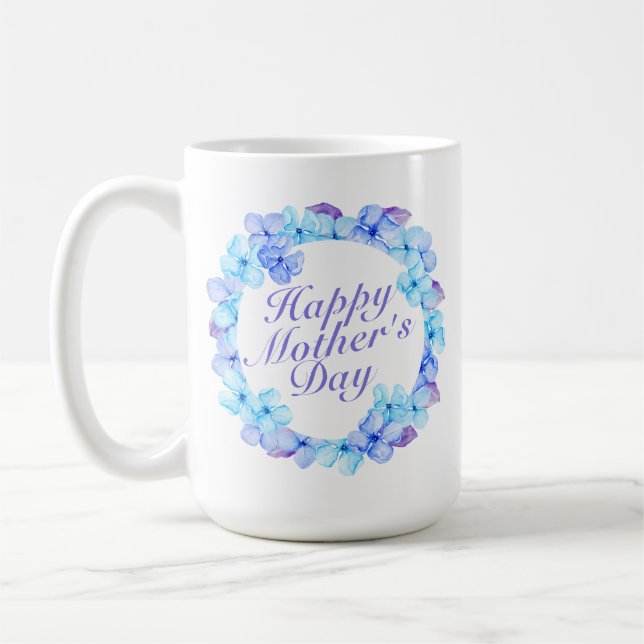 Elegant Happy Mother's Day Floral | Classic Mug (Left)