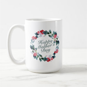 Elegant Happy Mother's Day Floral   Classic Mug