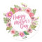 Elegant Happy Mother's Day Floral | Sticker