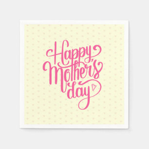 Elegant Happy Mother's Day   Napkin