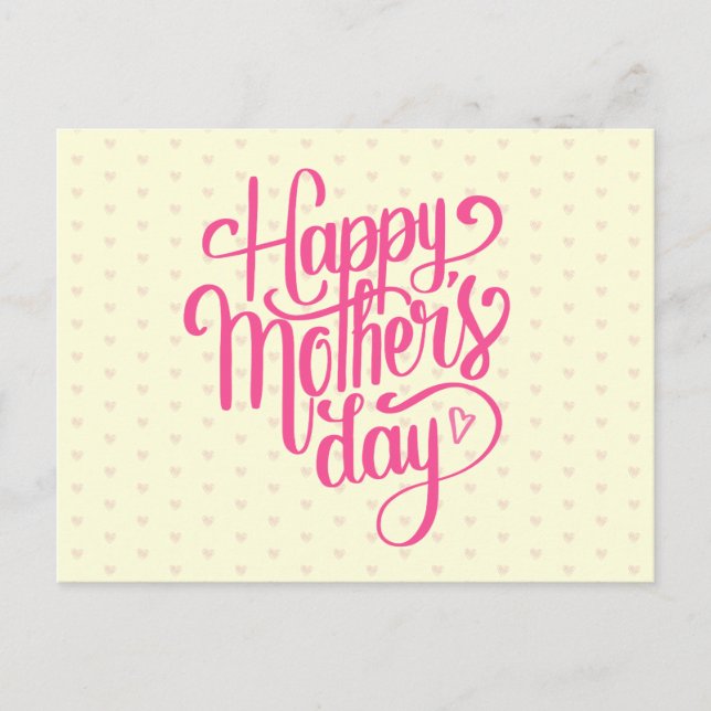 Elegant Happy Mother's Day | Postcard (Front)