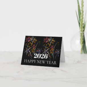 Elegant Happy New Year 2026 Card