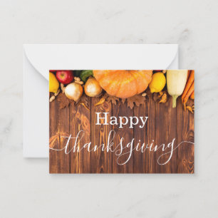 elegant happy thanksgiving,modern holiday photo card
