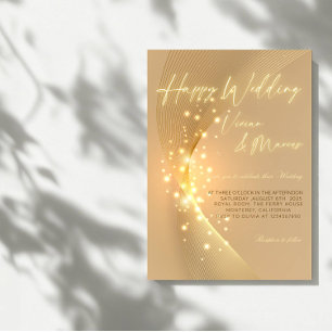 Elegant Happy Wedding -Classic & Joyful Party Invitation