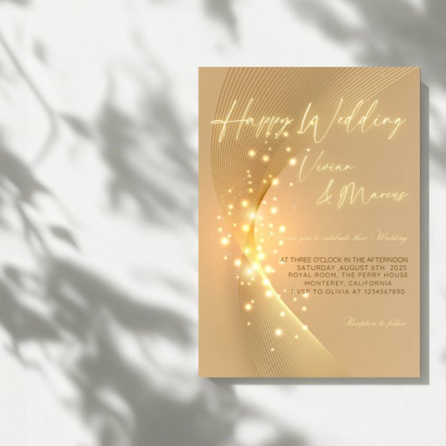 Elegant Happy Wedding -Classic & Joyful Party Invitation (Creator Uploaded)