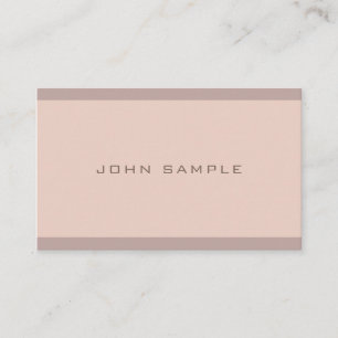 Elegant Harmonic Colours Professional Sleek Plain Business Card