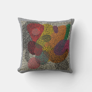 Elegant Harmony: Black and Red a crane chinnese Cushion