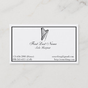 Elegant Harp Business Card