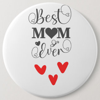 Elegant Heart & Butterfly Design for Mother’s Day 6 Cm Round Badge