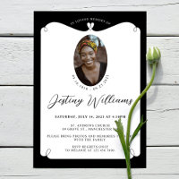 Elegant Heart Frame Loving Memory Photo Funeral