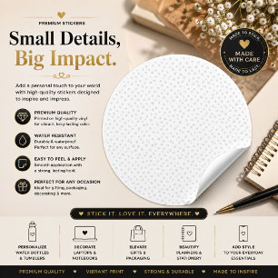 Elegant Heart Pattern Favour Sticker