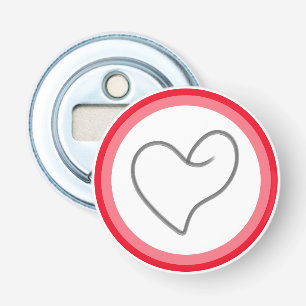 Elegant Heart Shape Design Bottle Opener