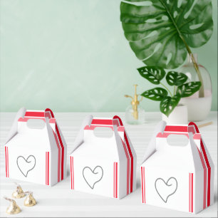 Elegant Heart Shape Design Favour Box