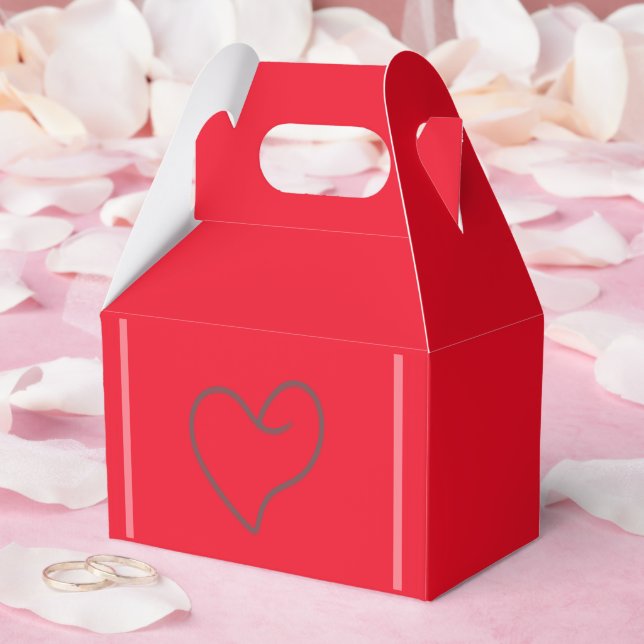 Elegant Heart Shape Design Favour Box (Wedding)