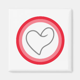 Elegant Heart Shape Design Magnet