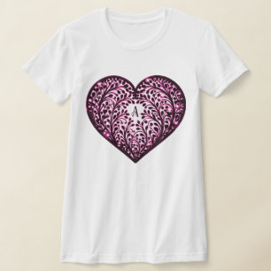 Elegant Heart Silhouette T-Shirt