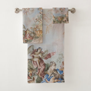 Elegant Heavenly Angels and Cherubs Bath Towel Set