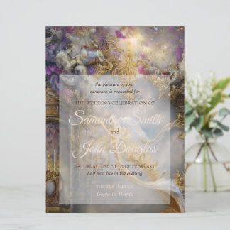 Elegant Heavenly Gold Gate, Gold Text