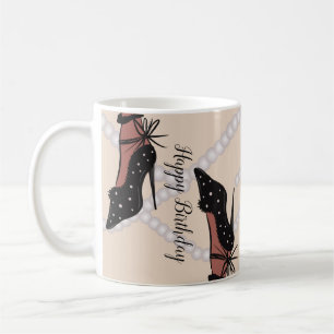 Elegant Heel Beauty Fashionista Birthday Earthy Coffee Mug