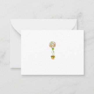 Elegant Hello Baby Shower Thank You Card