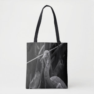 Elegant Heron Portrait - Wildlife Photography Tote Bag